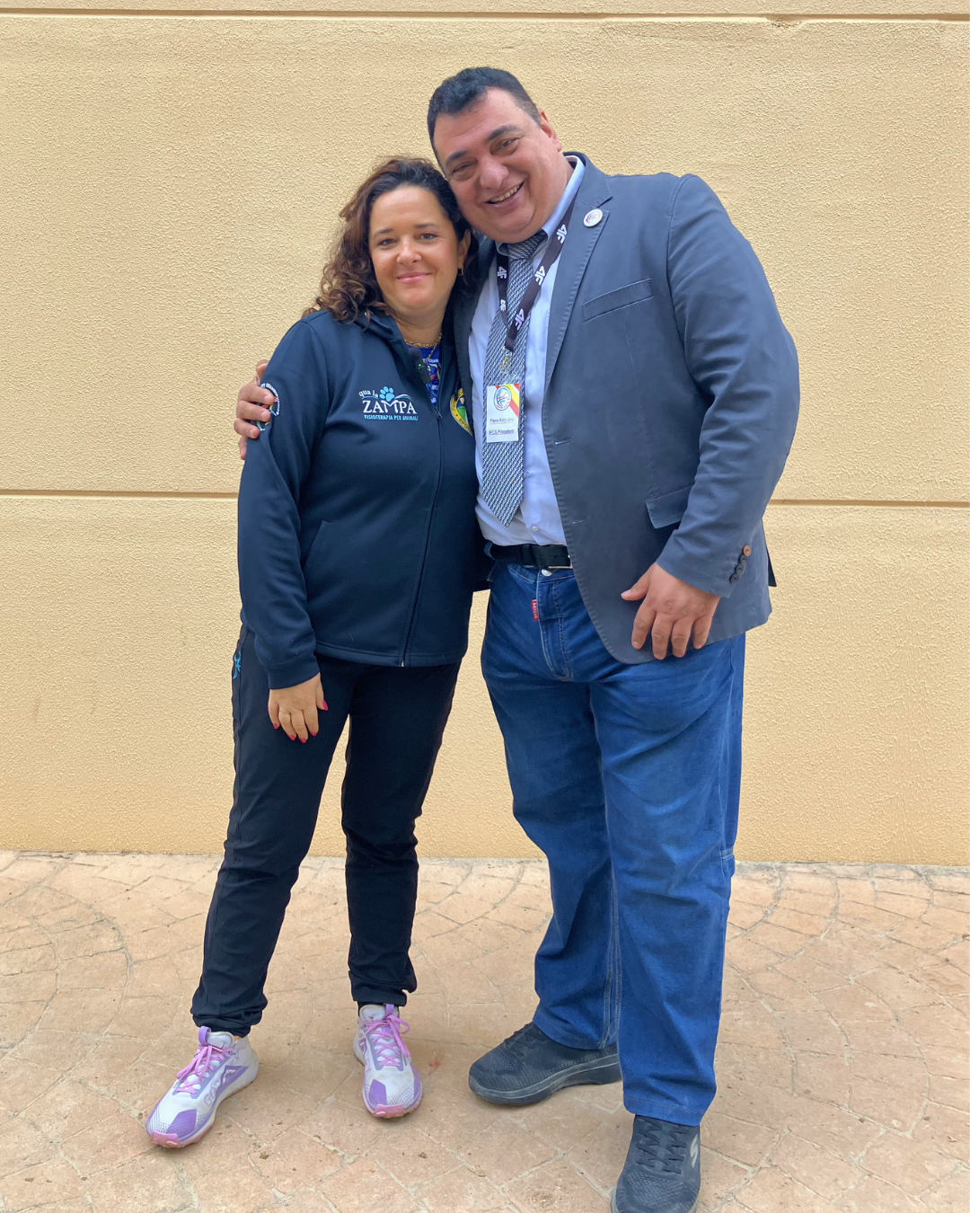 Francesca Bussi con il presidente FISC e IFCS Piero Acquaro