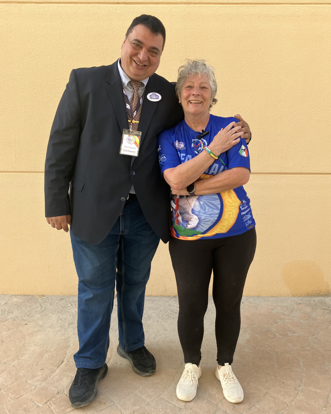 Maddalena Pellegrini con il Presidente FISC e IFCS Piero Acquaro